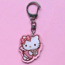 Anime Hello Kitty And My Melody Keychain Set For Fans Anime Hello Kitty And My Melody Keychain Set For Fans