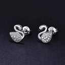 Starlight Elegance Sterling Silver Star Stud Earrings Zircon Starlight Elegance Sterling Silver Star Stud Earrings Zircon
