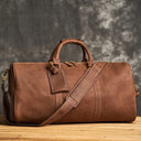 ZRCX Vintage Men's Hand Luggage Bag Genuine Leather 15 Inch ZRCX Vintage Men's Hand Luggage Bag Genuine Leather 15 Inch