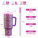 Meoky 40oz Tumbler Handle Straw Stainless Steel Cup Gift Meoky 40oz Tumbler Handle Straw Stainless Steel Cup Gift