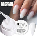 Pink White Clear Nail Gel Extension Kit For DIY Nails Pink White Clear Nail Gel Extension Kit For DIY Nails