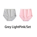 2PCS/Set Women Plus Size Panties Body Shaper Cotton Underwear 2PCS/Set Women Plus Size Panties Body Shaper Cotton Underwear