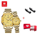 OLEVS Luxury Couple Watches Waterproof Timepieces for Couples OLEVS Luxury Couple Watches Waterproof Timepieces for Couples