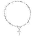 European And American Jewelry Cross Heart Pendant Necklace European And American Jewelry Cross Heart Pendant Necklace