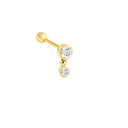 Moon Stud Earring Sterling Silver Jewelry With Zircon Glam Moon Stud Earring Sterling Silver Jewelry With Zircon Glam