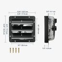 VEVOR Shutter Exhaust Fan 12 Inch with Humidity Controller VEVOR Shutter Exhaust Fan 12 Inch with Humidity Controller