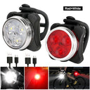Waterproof Portable Mini Bike Lamp White Front Light Red Taillight Waterproof Portable Mini Bike Lamp White Front Light Red Taillight