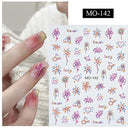 3D Sakura Blossom Nail Art Stickers for Elegant Designs 3D Sakura Blossom Nail Art Stickers for Elegant Designs