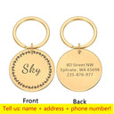 Personalized Engraved Pet ID Tags for Dogs Cats Reflective Personalized Engraved Pet ID Tags for Dogs Cats Reflective