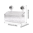Suction Cup Storage Rack Rectangle Organizer Shelf No Drilling Suction Cup Storage Rack Rectangle Organizer Shelf No Drilling