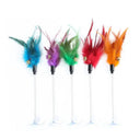Interactive Feather Cat Toy Stick With Mini Bell Teaser Interactive Feather Cat Toy Stick With Mini Bell Teaser