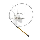 Interactive Cat Stick Toy Premium Quality Feather Bell Bird Interactive Cat Stick Toy Premium Quality Feather Bell Bird