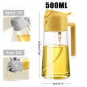 1-2PCS 2in1 Olive Oil Dispenser Bottle 500ml Cooking Tool 1-2PCS 2in1 Olive Oil Dispenser Bottle 500ml Cooking Tool