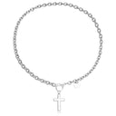 European And American Jewelry Cross Heart Pendant Necklace European And American Jewelry Cross Heart Pendant Necklace