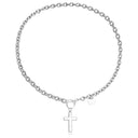 European And American Jewelry Cross Heart Pendant Necklace European And American Jewelry Cross Heart Pendant Necklace
