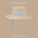 Straw Hat Japanese Style Hand Woven Womens Summer Lace Straw Hat Japanese Style Hand Woven Womens Summer Lace