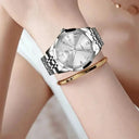 Luxury Stainless Steel Womens Quartz Watch Waterproof Luxury Stainless Steel Womens Quartz Watch Waterproof