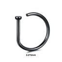 1PC 316L Stainless Steel Double Spiral Nose Hoop Ring 1PC 316L Stainless Steel Double Spiral Nose Hoop Ring