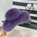 Crab Plush Fur Hair Clip: Trendy Accessory for Girls Crab Plush Fur Hair Clip: Trendy Accessory for Girls