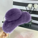 Crab Plush Fur Hair Clip Trendy Accessory For Girls Crab Plush Fur Hair Clip Trendy Accessory For Girls