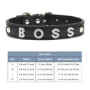 Leather Personalized Pet Collar With Rhinestone Letters Leather Personalized Pet Collar With Rhinestone Letters