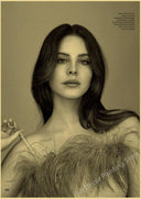 Lana Del Rey Retro Kraft Paper Music Album Poster Vintage Decor Lana Del Rey Retro Kraft Paper Music Album Poster Vintage Decor