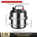 Portable Stainless Steel Pressure Cooker For Camping Cooking Portable Stainless Steel Pressure Cooker For Camping Cooking