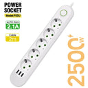 Smart Home Power Strip with USB Ports for Fast Charging Smart Home Power Strip with USB Ports for Fast Charging
