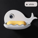 Leaf Shape Soap Dish: Automatic Drainage Shower Holder Blue Grey Leaf Shape Soap Dish: Automatic Drainage Shower Holder Blue Grey