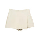 Vintage Asymmetrical Zipper Skirt Shorts for Retro Fashion Vintage Asymmetrical Zipper Skirt Shorts for Retro Fashion