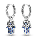 Zircon Heart Shaped Silver Earrings Elegant Gift for Women Zircon Heart Shaped Silver Earrings Elegant Gift for Women