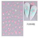 Butterfly and Fruit Nail Sticker Set with 5D Floral Designs Butterfly and Fruit Nail Sticker Set with 5D Floral Designs
