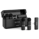 BOYA BY V4U Wireless Lavalier Microphone System For IPhone Android YouTube Vlogs BOYA BY V4U Wireless Lavalier Microphone System For IPhone Android YouTube Vlogs