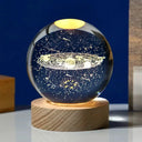 3D Crystal Ball Light Carving Solar System Night Light LED 3D Crystal Ball Light Carving Solar System Night Light LED