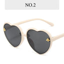 Cute Cartoon Bee Heart-Shaped Kids Sunglasses UV Protection Cute Cartoon Bee Heart-Shaped Kids Sunglasses UV Protection