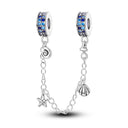 Safety Chain Silver Plated Beads Classic Safety Chain Charm Safety Chain Silver Plated Beads Classic Safety Chain Charm