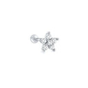 Moon Stud Earring Sterling Silver Jewelry With Zircon Glam Moon Stud Earring Sterling Silver Jewelry With Zircon Glam