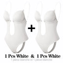 Backless Deep V Neck Thong Bodysuit Bra Invisible Shaper Backless Deep V Neck Thong Bodysuit Bra Invisible Shaper