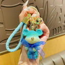 Crystal Bow Tie Bear Keychain Charm Pendant Cute Accessory Crystal Bow Tie Bear Keychain Charm Pendant Cute Accessory