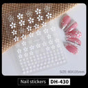 3D Sakura Blossom Nail Art Stickers for Elegant Designs 3D Sakura Blossom Nail Art Stickers for Elegant Designs
