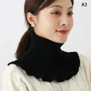 Warm Knitted Collar Women Turtleneck Detachable Neck Scarf Warm Knitted Collar Women Turtleneck Detachable Neck Scarf