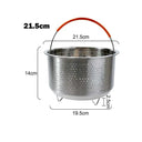 Pot Steamer Basket Stainless Steel with Silicone Handle Pot Steamer Basket Stainless Steel with Silicone Handle