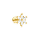 Aide 925 Sterling Silver Heart Earrings Zircon Push-Back Jewelry Aide 925 Sterling Silver Heart Earrings Zircon Push-Back Jewelry