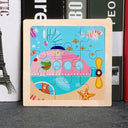 Kids Cartoon Animal Traffic Wooden Educational Puzzle Set Kids Cartoon Animal Traffic Wooden Educational Puzzle Set