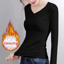 Stay Cozy & Chic Velvet Slim Fit Thermal Top O Neck Stay Cozy & Chic Velvet Slim Fit Thermal Top O Neck