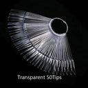 Clear Oval Fan Style False Nail Tips Display Stand Kit Set Clear Oval Fan Style False Nail Tips Display Stand Kit Set