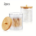 Bamboo-Topped Acrylic Storage Organizer Stylish Bathroom Solution Bamboo-Topped Acrylic Storage Organizer Stylish Bathroom Solution