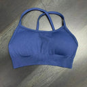 Seamless Backless Sports Bra For Women Medium Support Crop Seamless Backless Sports Bra For Women Medium Support Crop