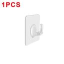 Transparent Wall Hooks: Effortless Space Organization Set Transparent Wall Hooks: Effortless Space Organization Set