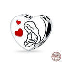 Sterling Silver Red Heart Beads for Pandora Jewelry Gifts Sterling Silver Red Heart Beads for Pandora Jewelry Gifts